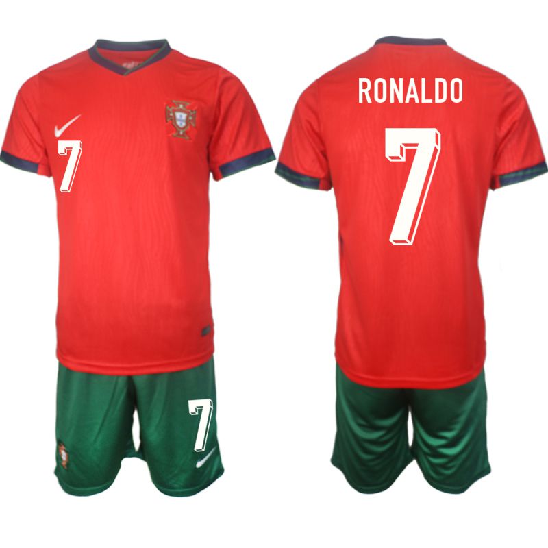 Men 2024-2025 Season Portugal home red #7 Soccer Jersey->mexico jersey->Soccer Country Jersey